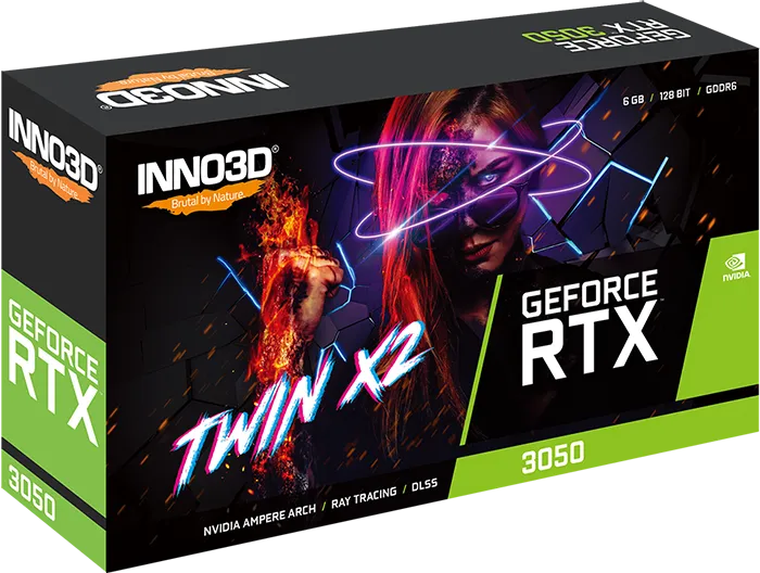 Placa De Video Inno3d Nvidia Rtx 3050 6gb Twin X2