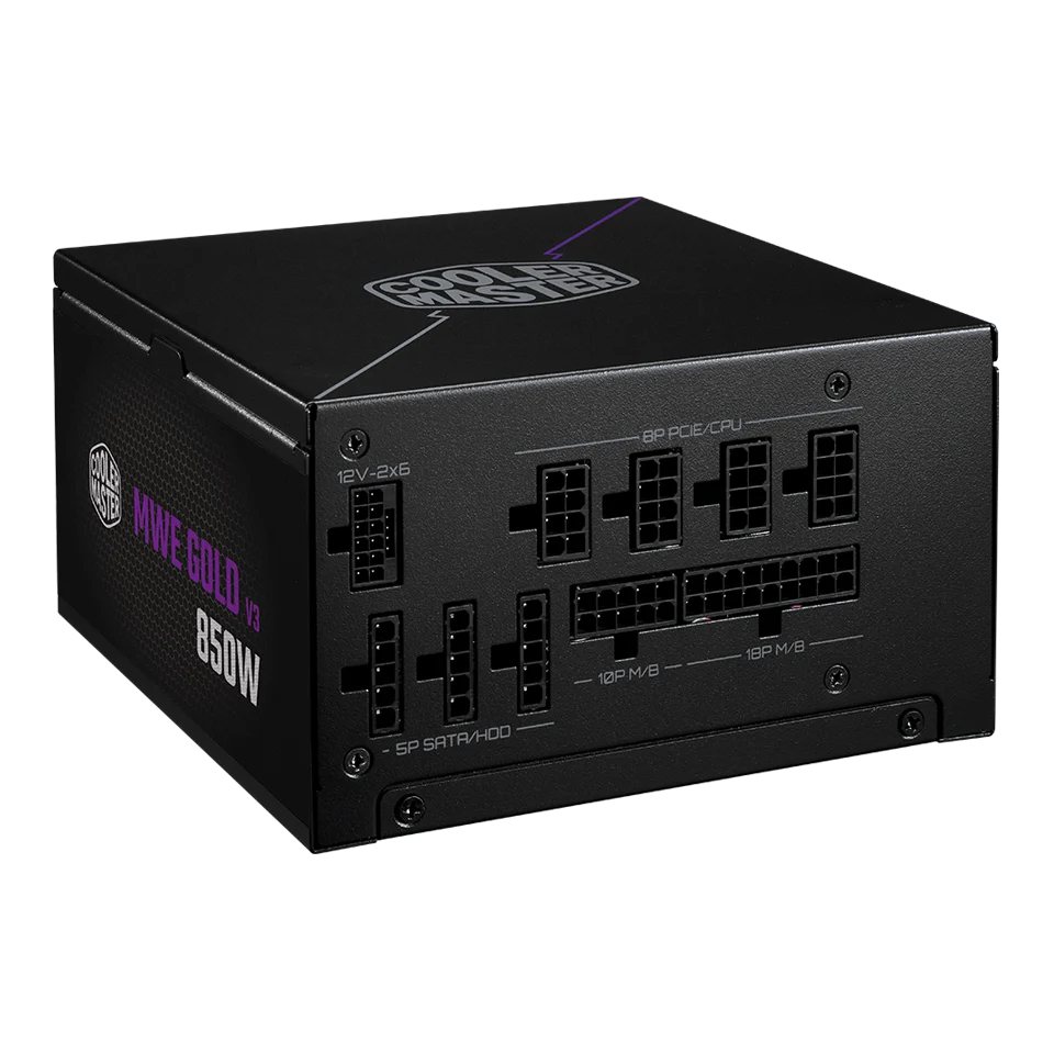 Fuente Cooler Master Mwe Gold V3 Atx 3.1 850w Full Modular 80 Plus Gold Black