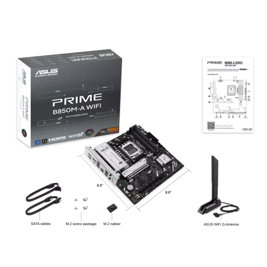 Mother Asus Prime B850m-a Wifi Am5 Ddr5
