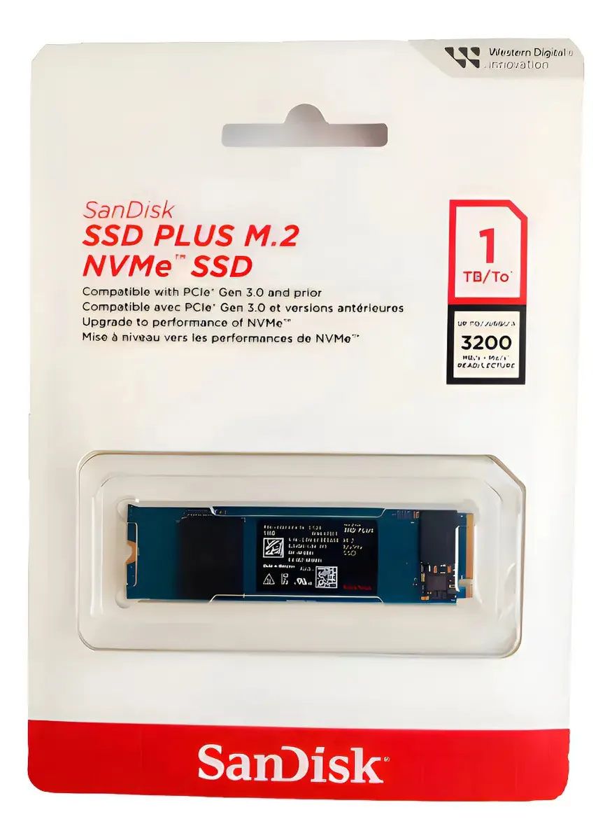 Disco Solido Sandisk Plus Ssd 1tb Nvme M.2