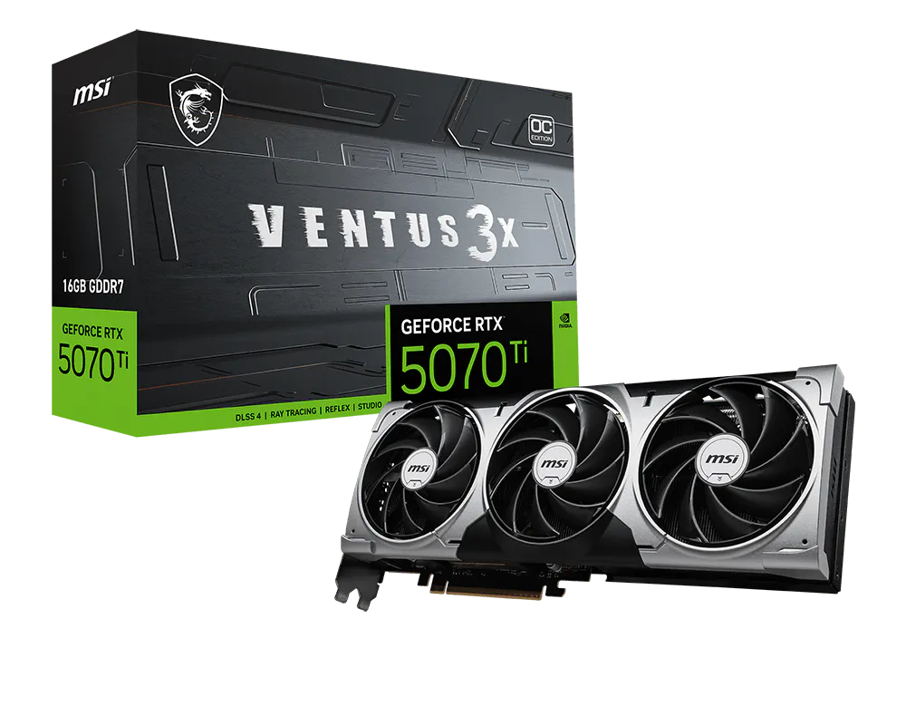 Placa De Video Msi Ventus X3 Oc Rtx 5070 Ti 16gb