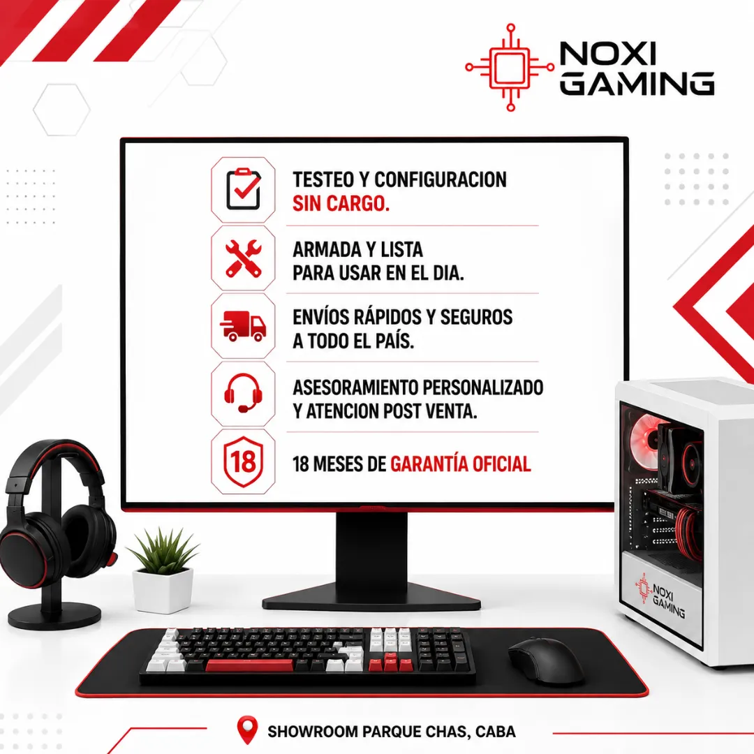 Noxi Gaming Pc Amd Ryzen 5 3400g | 16 Gb | 480gb | Wifi