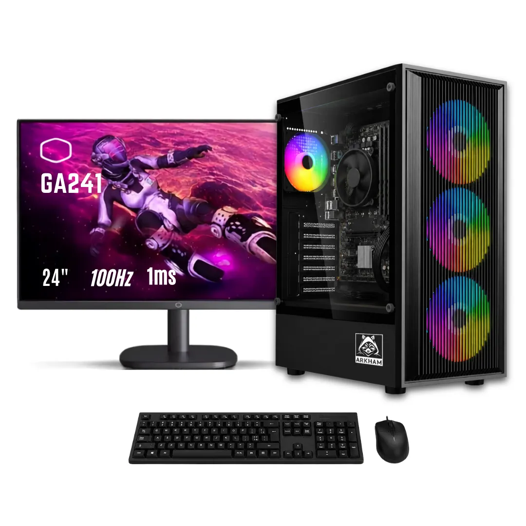NOXI GAMING PC AMD RYZEN 5 3400G  16 GB  480GB  WIFI  MONITOR COOLER MASTER 100HZ