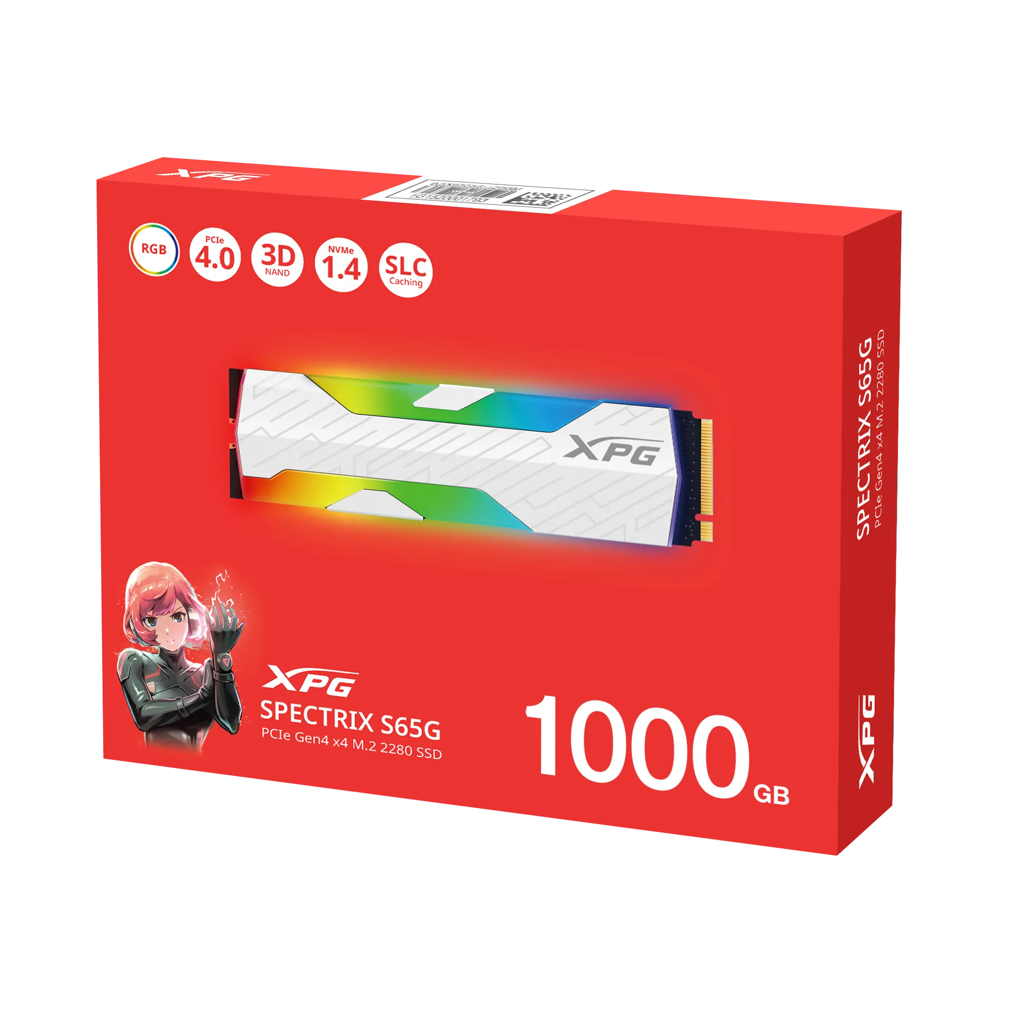 Disco Solido Xpg Spectrix S65g 1tb M.2 Nvme 2280 Ssd