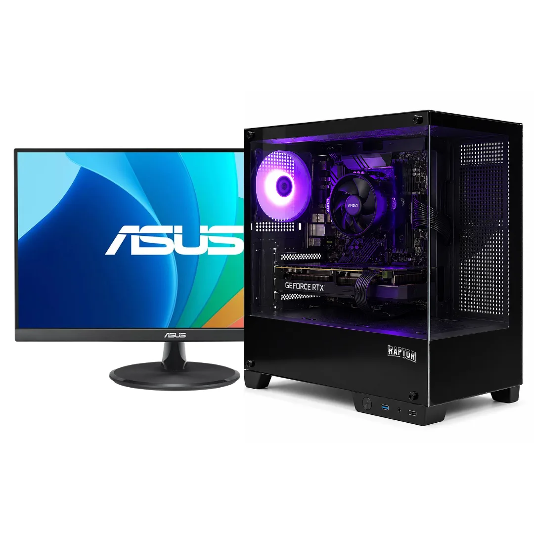 Noxi Gaming Pc Amd Ryzen 5 5500 | 16 Gb | 512gb | Rtx 3050 | Monitor 22 Asus