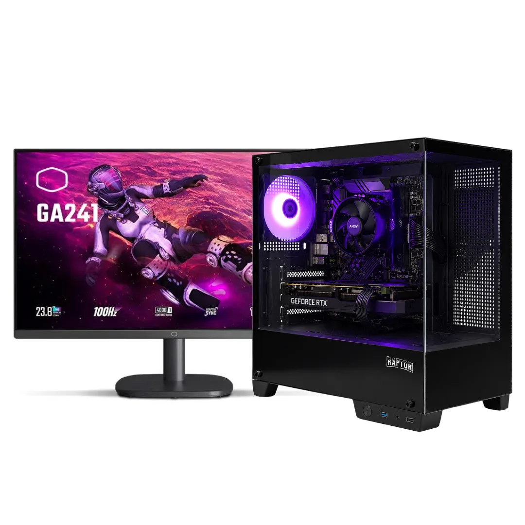 Noxi Gaming Pc Amd Ryzen 5 5500 | 16 Gb | 512gb | Rtx 3050 | Monitor Cooler Master 100hz