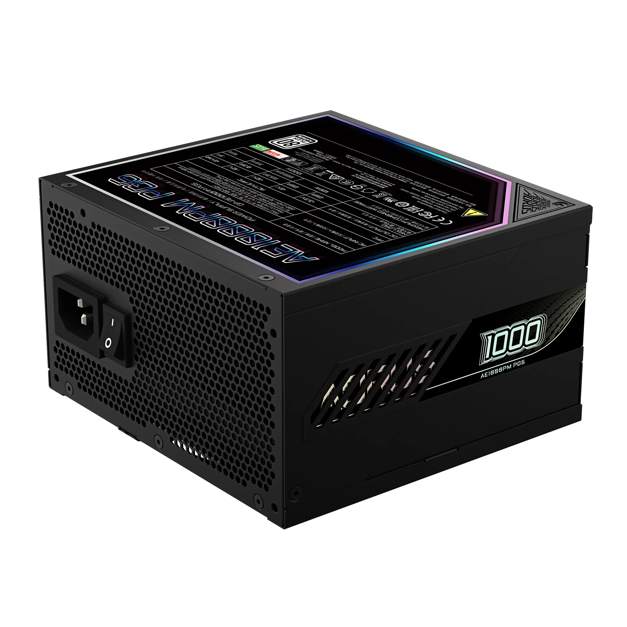 Fuente 1000w Gigabyte Aorus Ae1000pm Pg5 80 Plus Platinum Full Modular