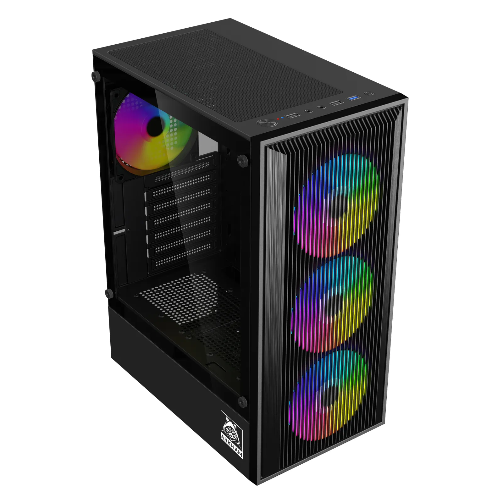 Gabinete Arkham Vorus Eco 4x120mm Rgb Fan