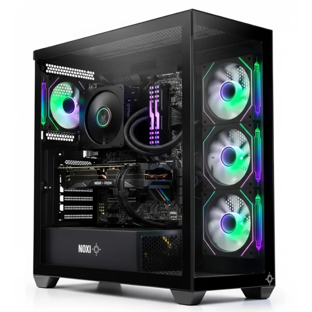 Gabinete Noxi Gaming Kuma Negro 4x120mm Argb Fans