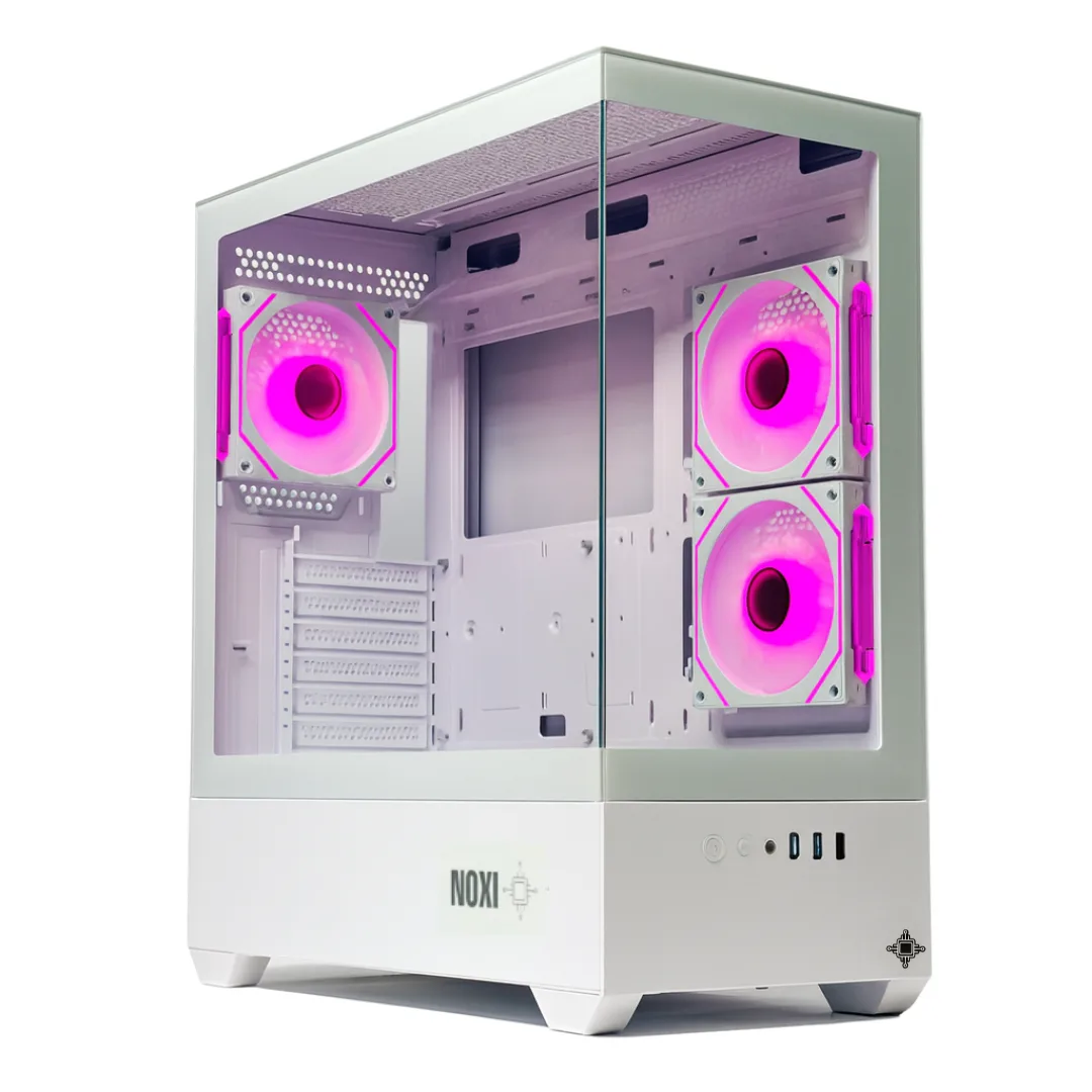 Gabinete Noxi Gaming Zowi Blanco 3x120mm Argb Fans