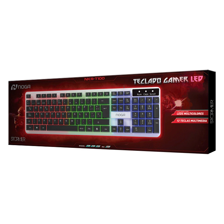 Teclado Gamer Noganet Rgb Negro