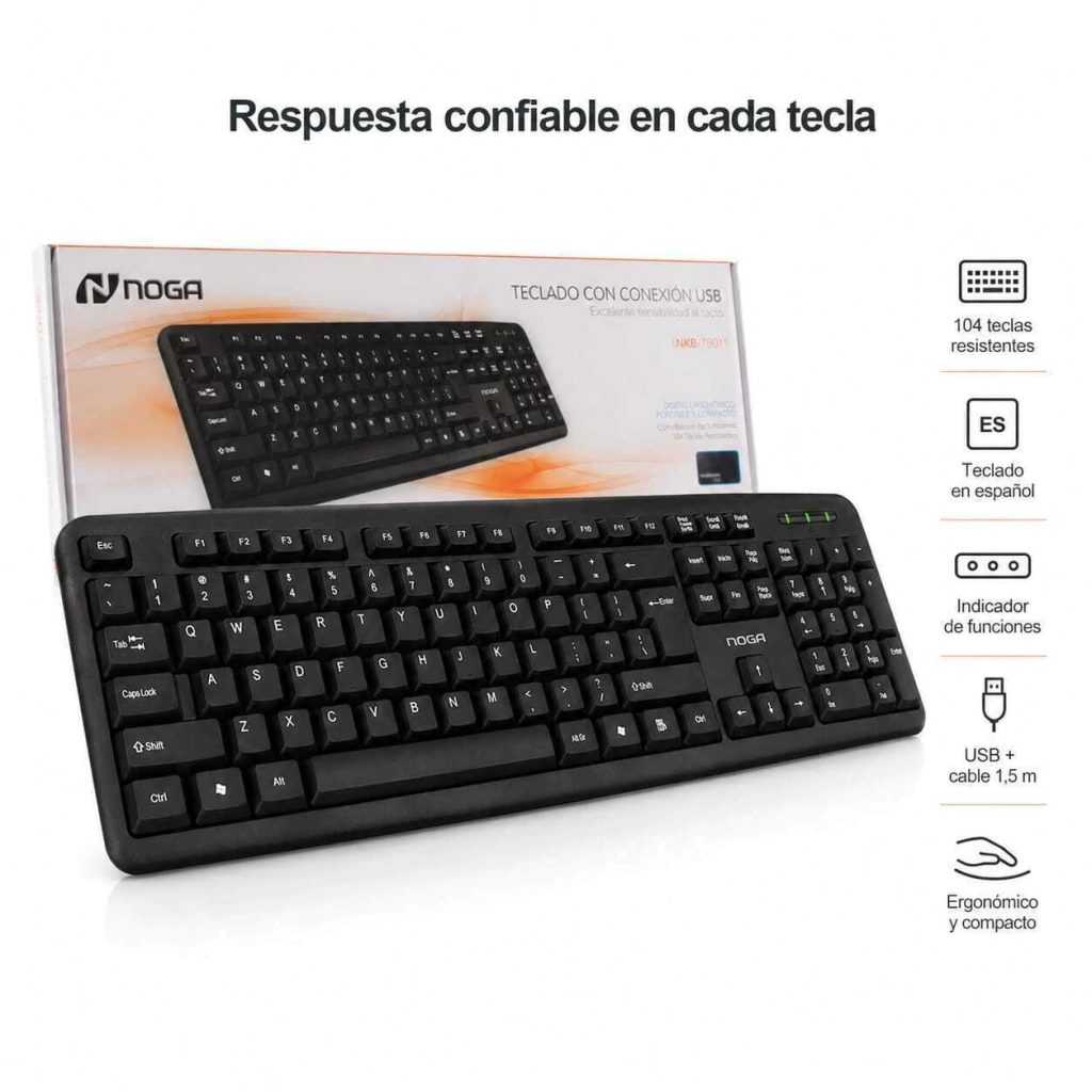 Teclado Noganet Usb Espanol
