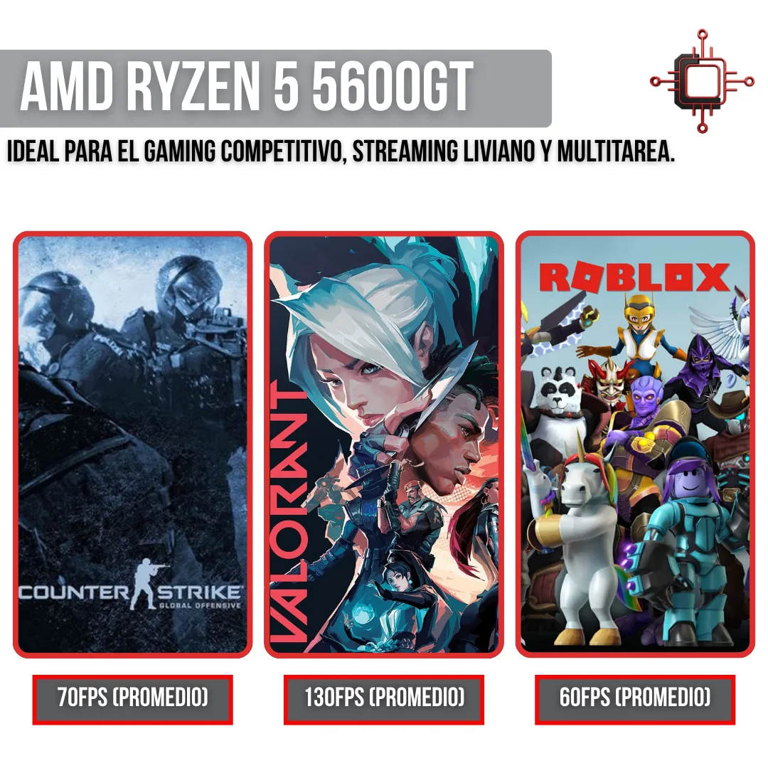 Noxi Gaming Pc Amd Ryzen 5 5600gt | 16 Gb | 1tb Ssd | Wifi