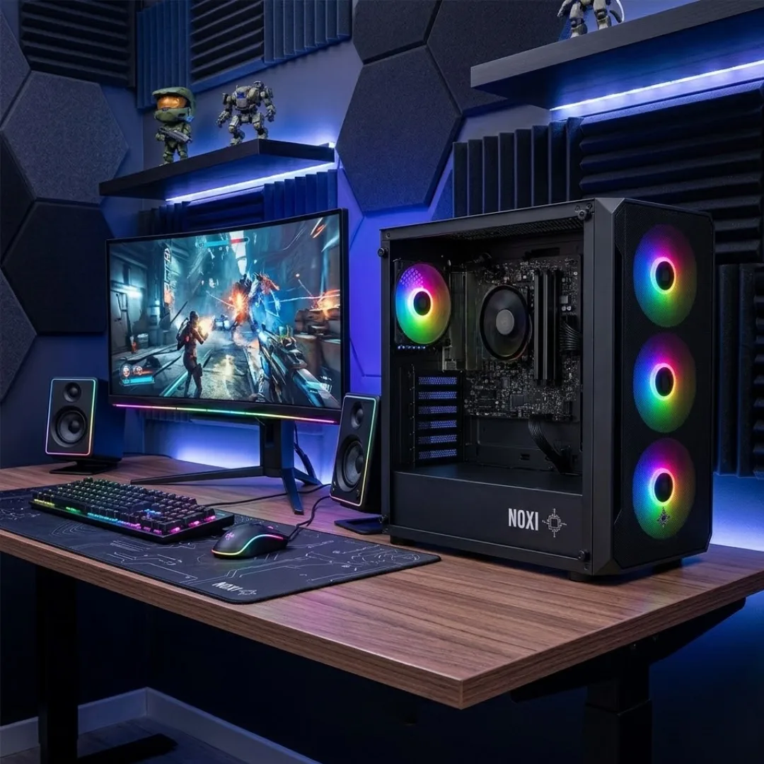Noxi Gaming Pc Amd Ryzen 5 5600g | 16 Gb | 480 Gb | Monitor 24 Samsung