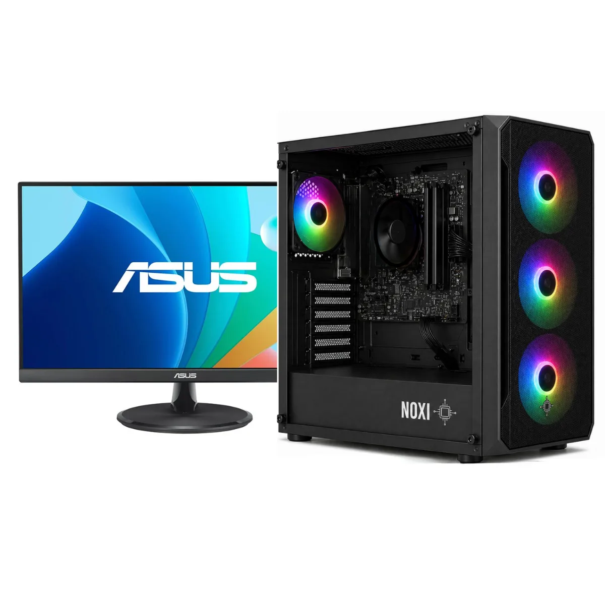 Noxi Gaming Pc Amd Ryzen 7 5700g | 32 Gb | 1 Tb | Monitor Asus 22 100hz