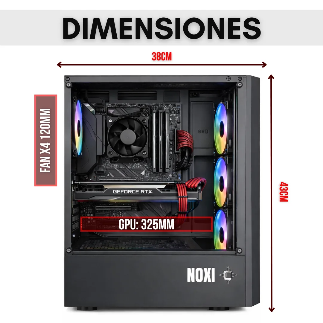 Noxi Gaming Pc Amd Ryzen 7 5700 | 32 Gb | 960 Gb | Rtx 5060