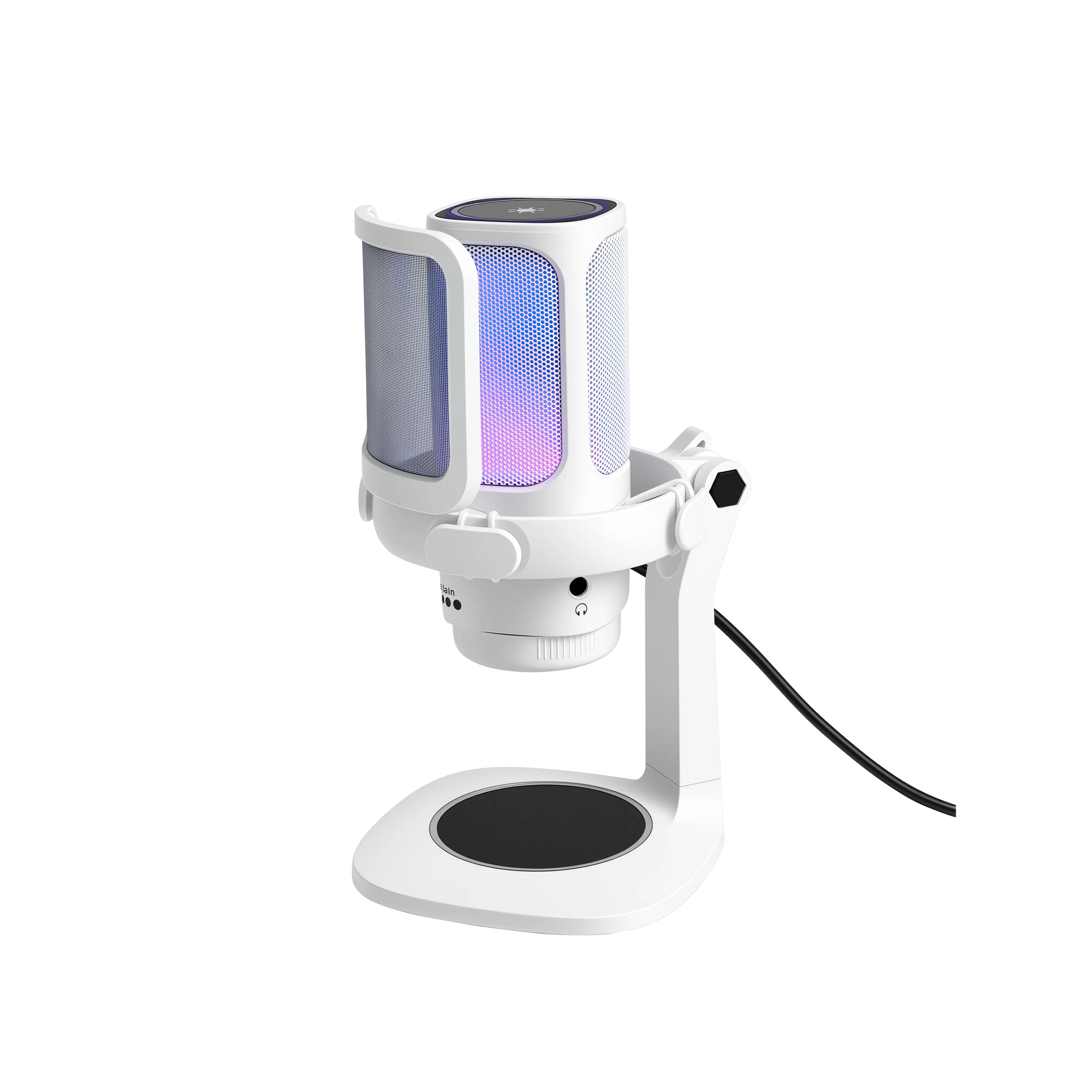 MICROFONO RAPTOR VOX RGB USB P-STREAMING WHITE