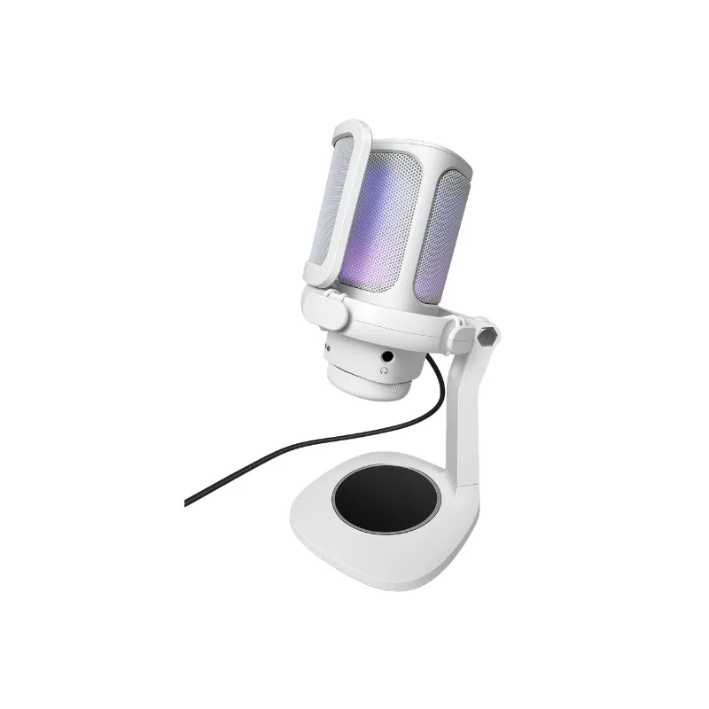 Microfono Raptor Vox Rgb Usb P-streaming White