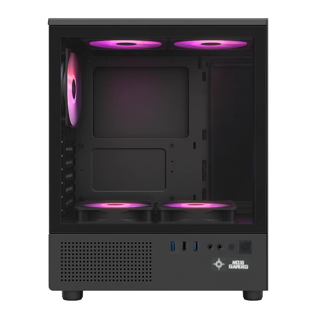 Gabinete Noxi Gaming Kurt Negro 5x120mm Argb Fans