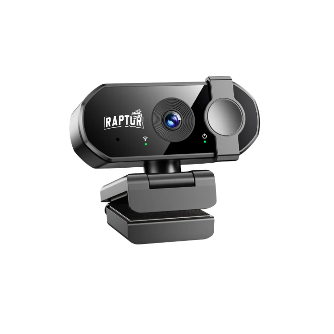 Web Cam Raptor Vision 4k C-microfono C-tapa