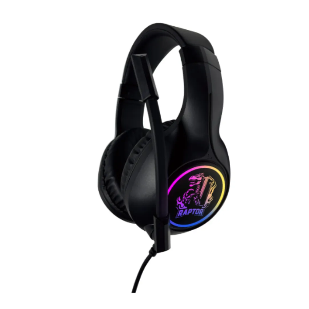 Auricular Gamer C-mic Raptor Shadow Core Rgb 7.1  Usb-aux