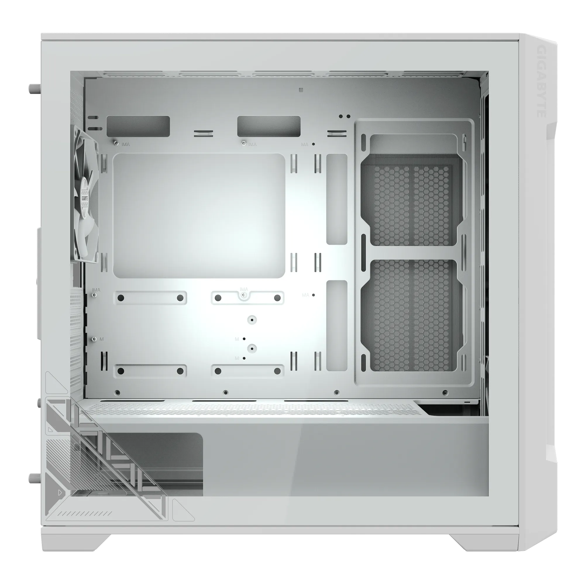 Gabinete Gigabyte C102g Blanco 2x120mm Fans