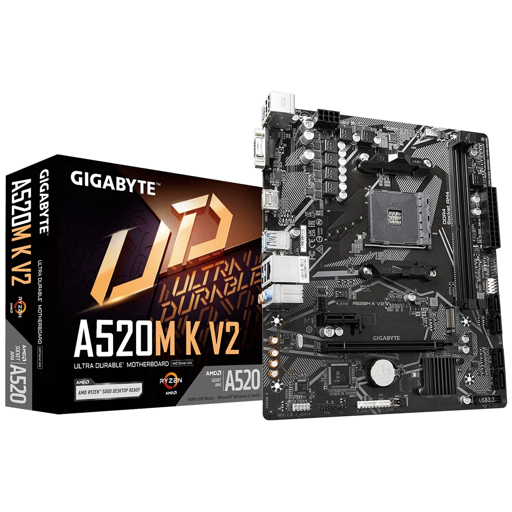 Mother Gigabyte A520m K V2 Am4 Ddr4