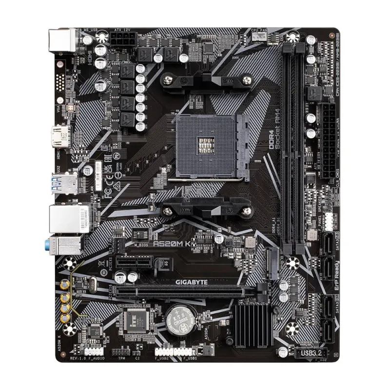 Mother Gigabyte A520m K V2 Am4 Ddr4