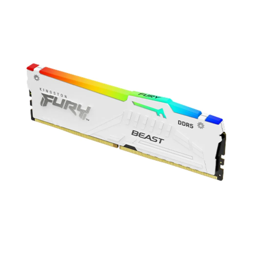 Memoria Ram Kingston Fury Beast White Rgb 16gb 5600mhz Ddr5