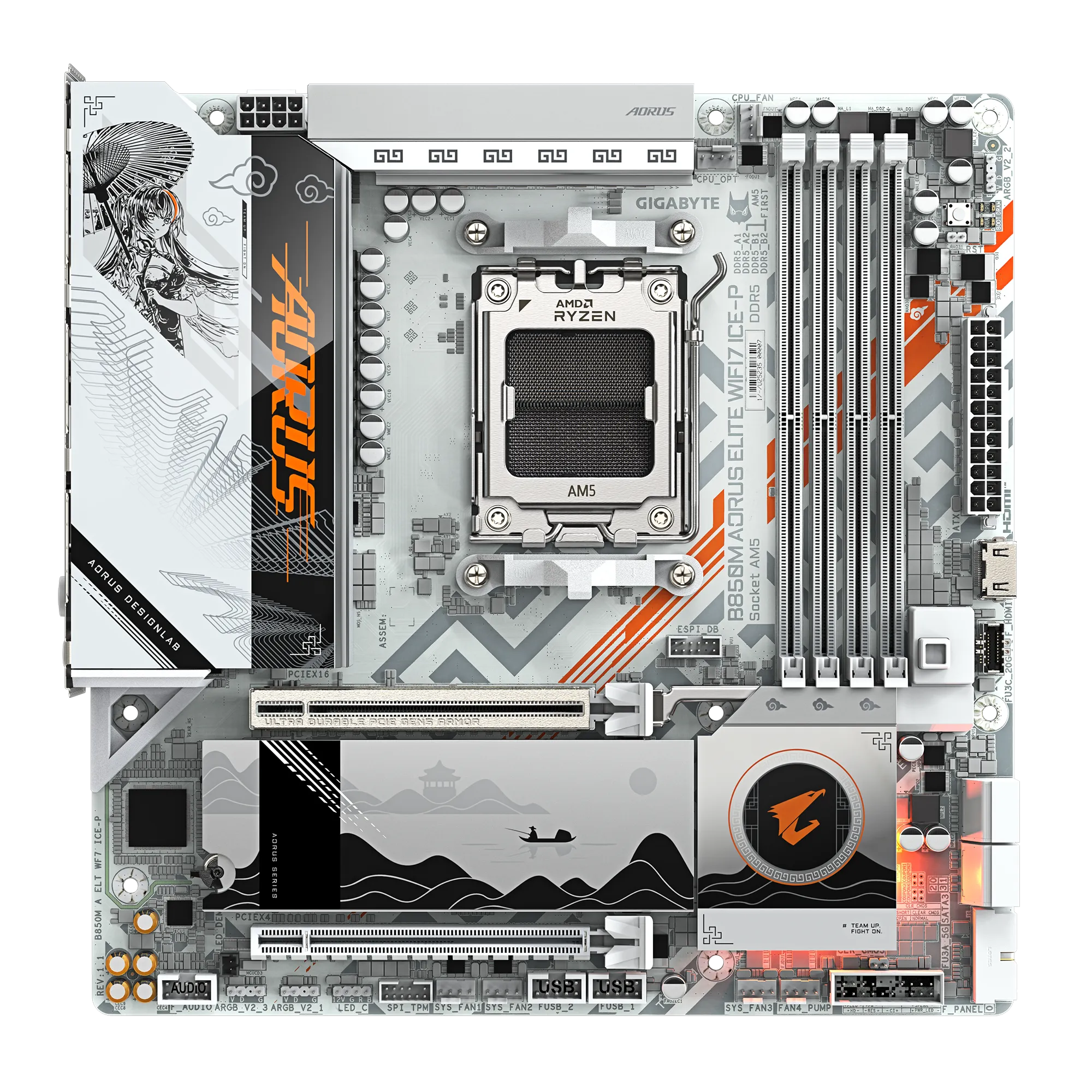 Motherboard Gigabyte B850m Aorus Elite Wifi7 Ice-p