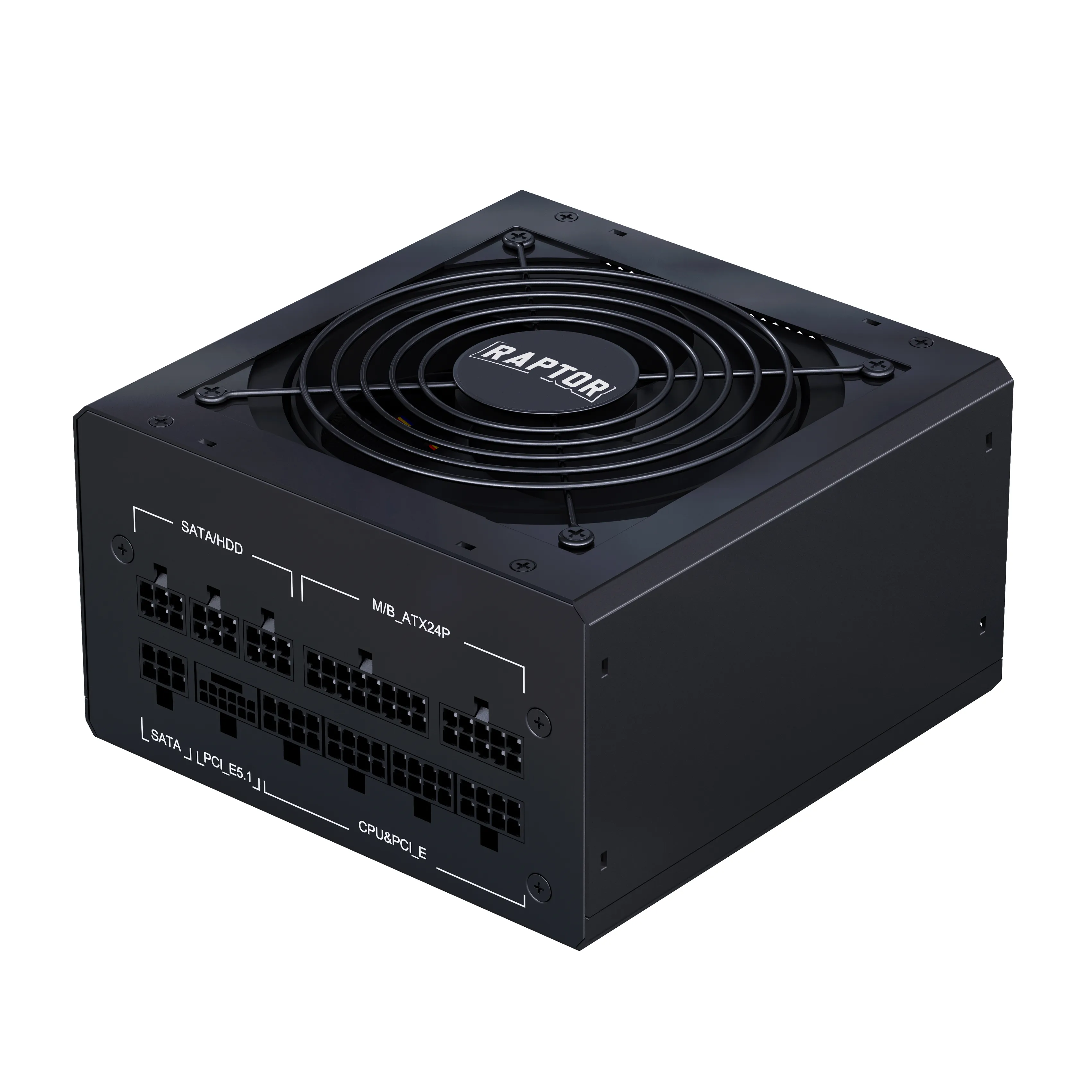 Fuente Raptor Volt 1000w 80 Plus Gold Full Modular Pcie 5.1 Negra