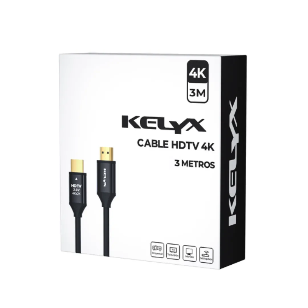 Cable Kelyx Hdmi 4k - 3 Metros