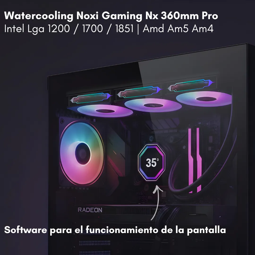 Watercooling Noxi Gaming Nx360 360mm Argb Negro