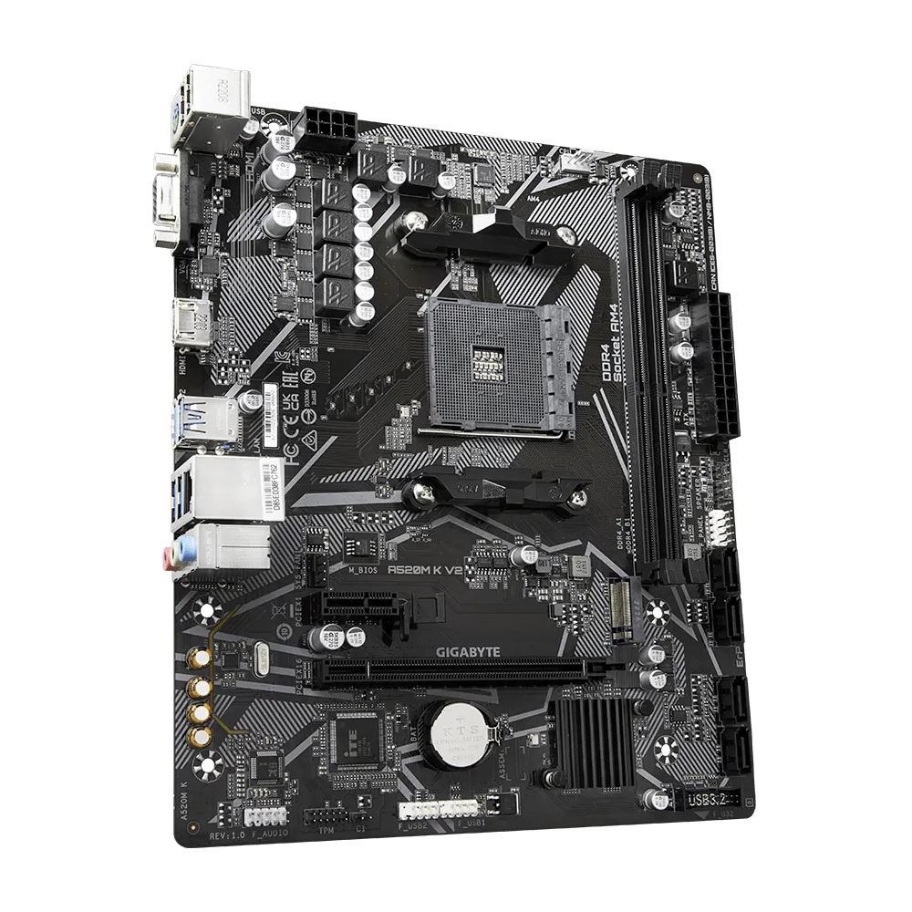 Mother Gigabyte A520m K V2 Am4 Ddr4