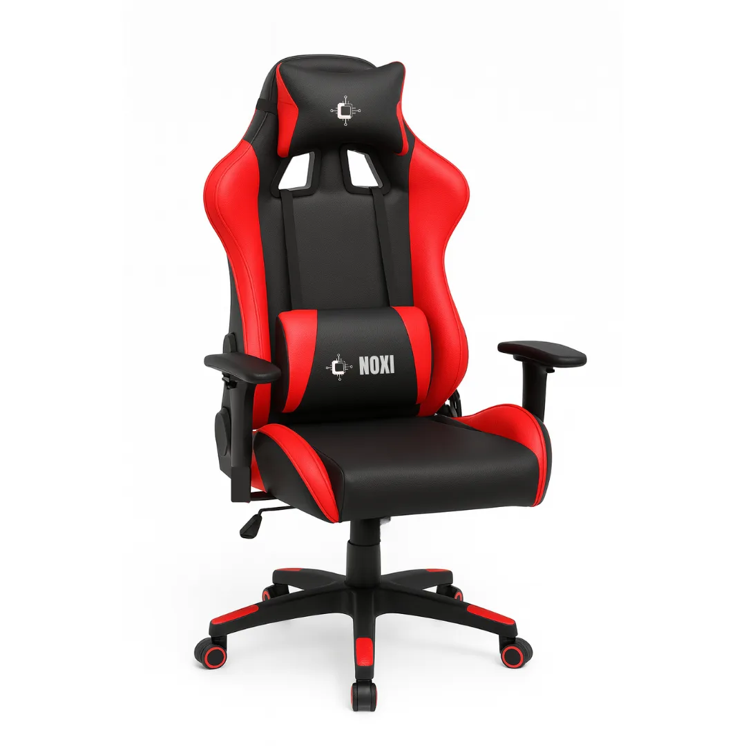 Combo Noxi Escritorio Y Silla Gamer Negra-roja