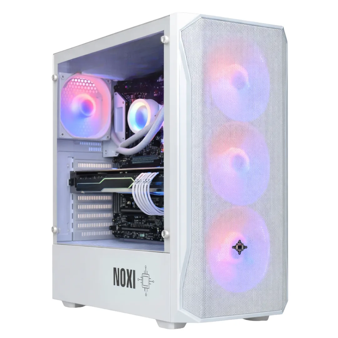 Gabinete Noxi Gaming Hika Blanco 4x120mm Argb Fans