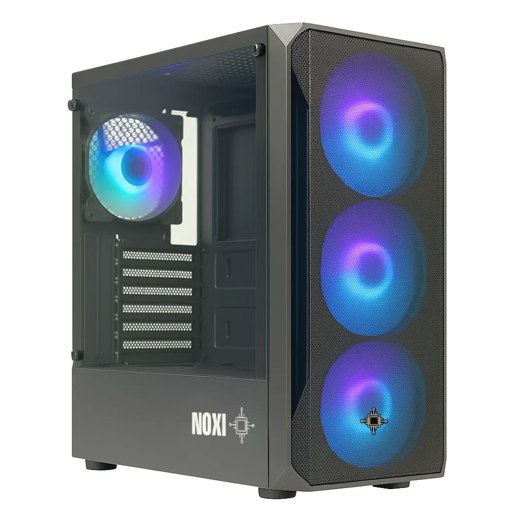 Gabinete Noxi Gaming Hika Negro 4x120mm Argb Fans