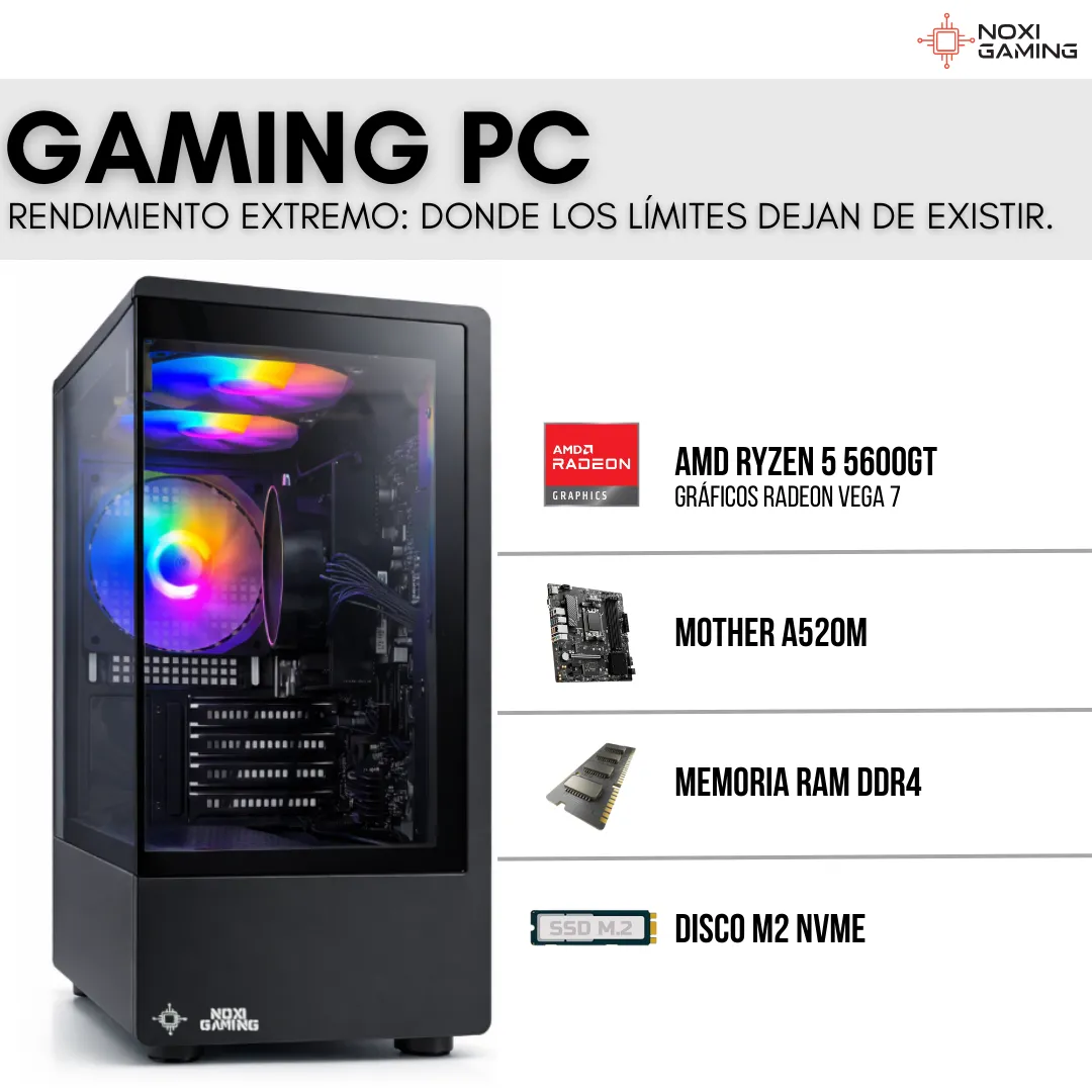 Pc Gamer Amd Ryzen 5 5600gt | 16 Gb | 480gb | Wifi