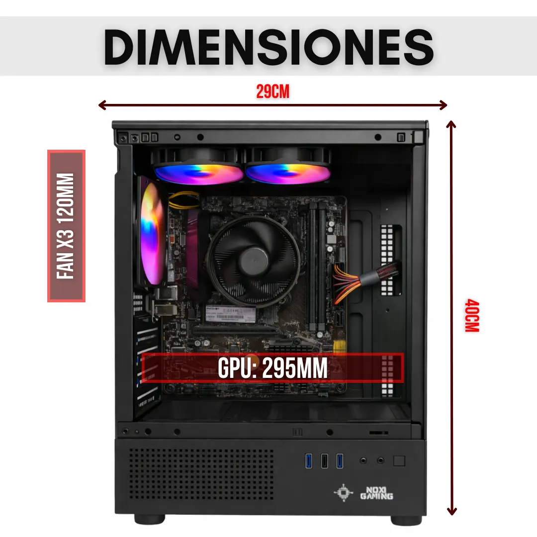 Noxi Gaming Pc Amd Ryzen 3 3200g | 16 Gb | 480 Gb | Wifi