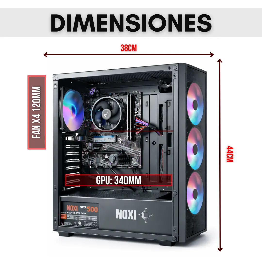 Noxi Gaming Pc Amd Ryzen 7 5700g | 32 Gb | 1 Tb Nvme | Wifi