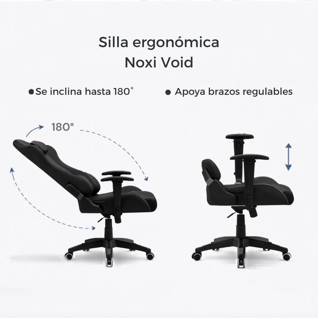 Silla Gamer Noxi Gaming Void Negra
