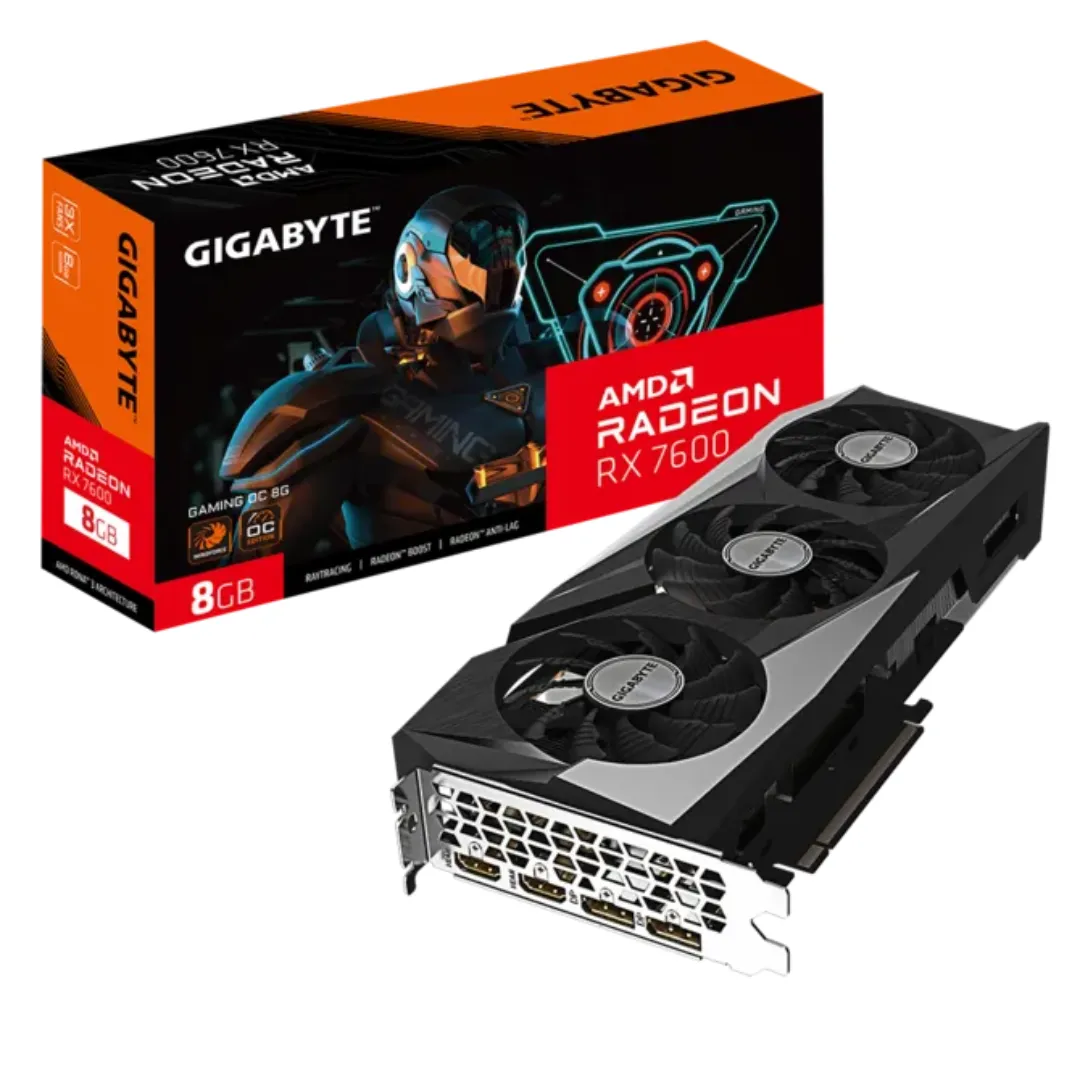 Placa De Video Gigabyte Rx 7600 Gaming Oc 8gb