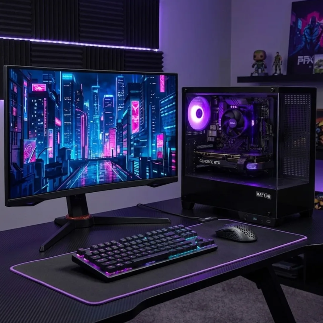 Noxi Gaming Pc Amd Ryzen 5 5500 | 16 Gb | 480gb | Rtx 3050 | Monitor Cooler Master 100hz