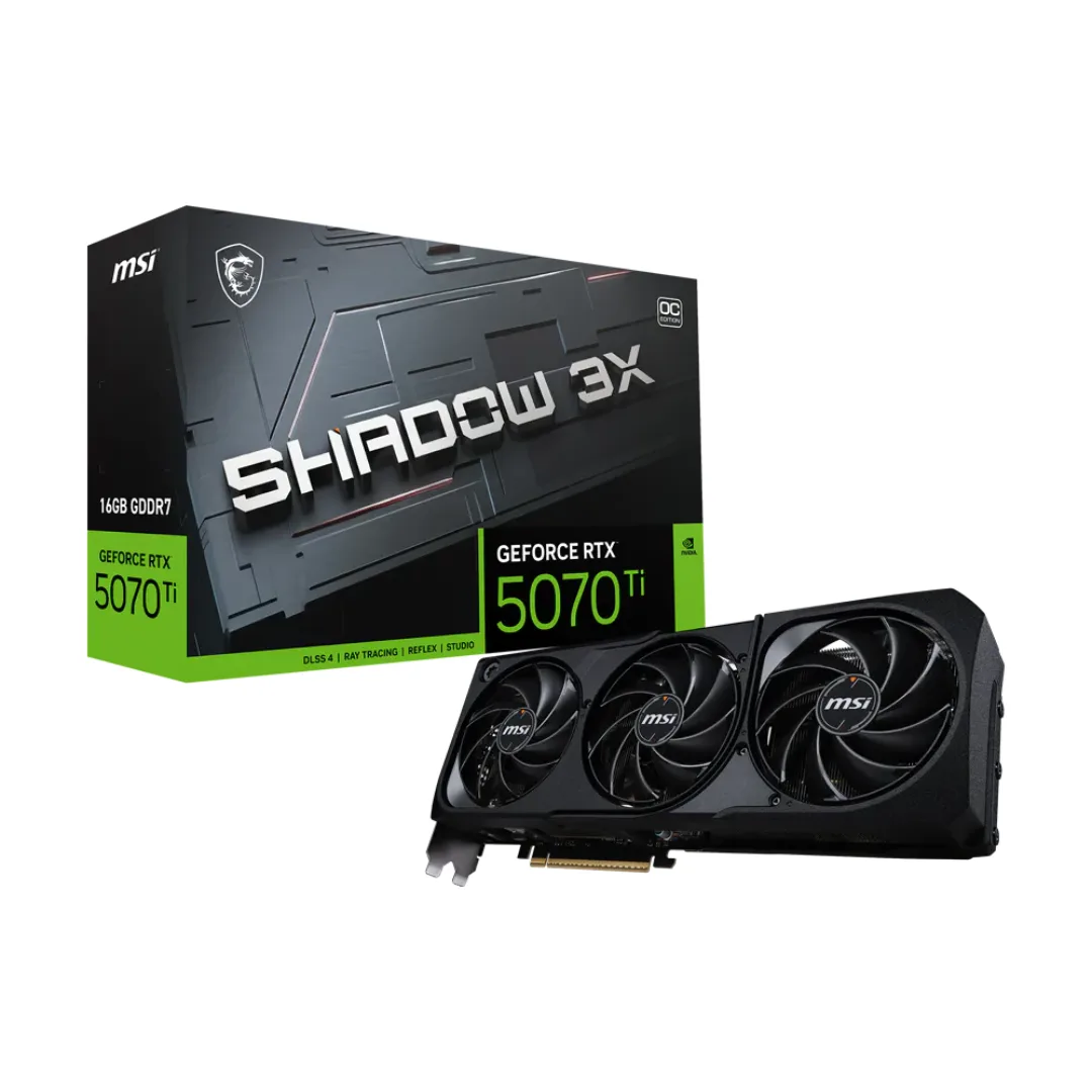 Placa De Video Msi Shadow Rtx 5070 Ti 16gb 3x Oc