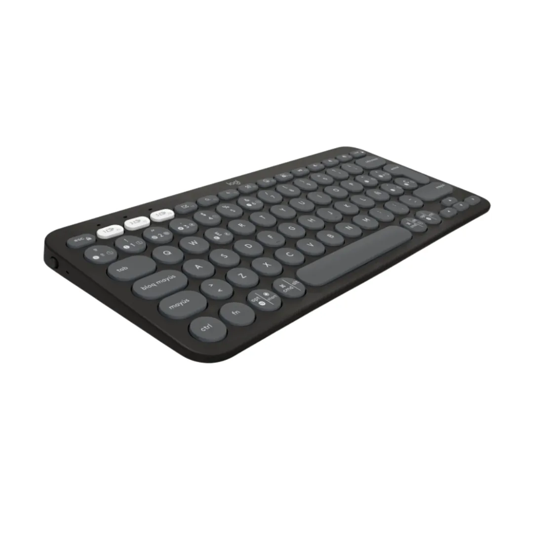 Teclado Logitech Bluetooth K380s Pebble Graphite
