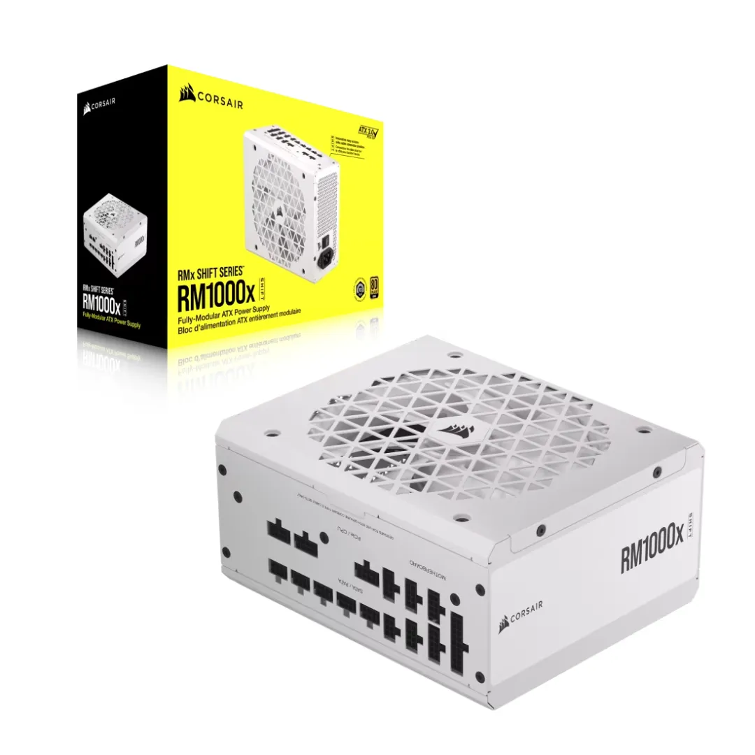 Fuente Corsair 1000w Rm1000x Shift White 80 Plus Gold Full Modular Pcie 5.1