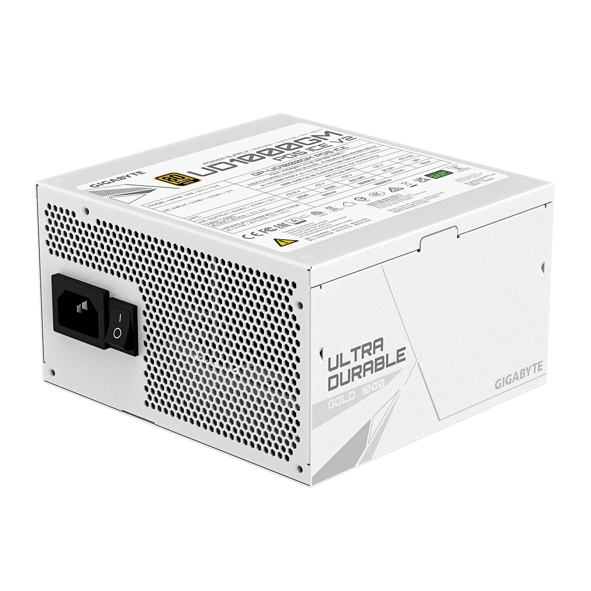 Fuente Gigabyte Gp-ud1000gm Pg5 Ice 1000w 80 Plus Gold Full Modular