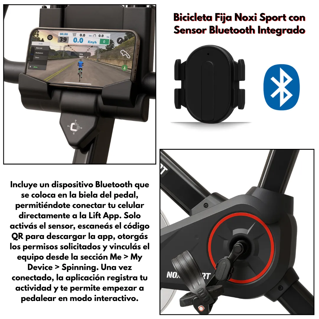 Bicicleta Fija Noxi - Profesional Disco 8kg - 150kg -outlet-