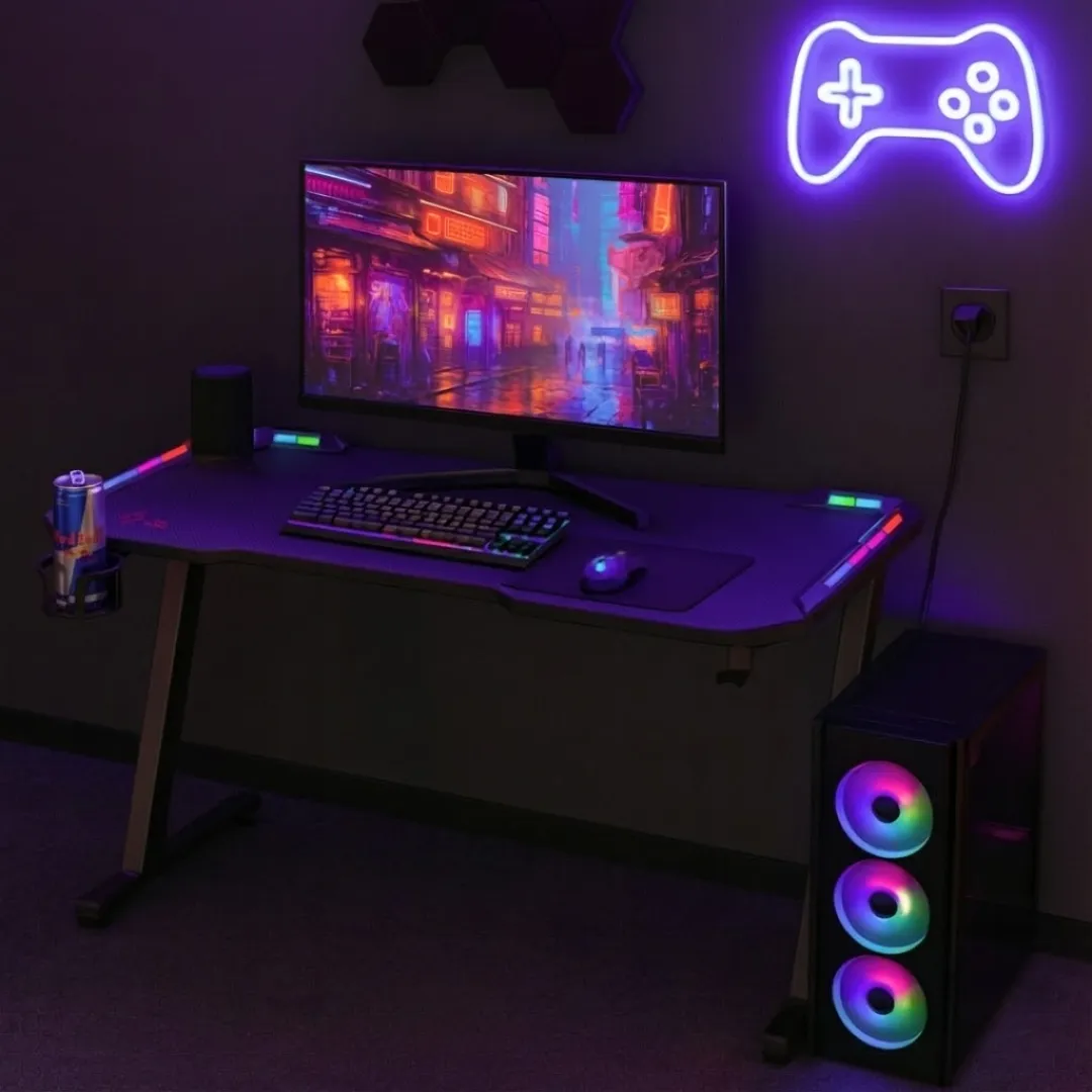 Escritorio Gamer Noxi Gaming Forge Con Rgb - Outlet -