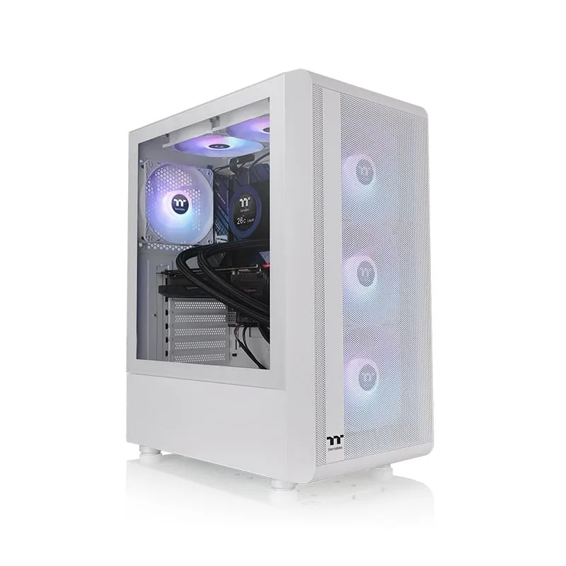 Gabinete Thermaltake S200 Tg Blanco 4x120mm Argb Fans